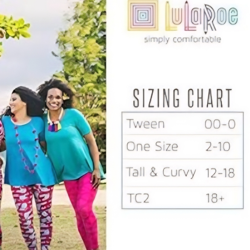 LuLaRoe Tall & Curvy Leggings Bright Floral Paisley Super Soft  Fits 12-18 - Picture 6 of 6